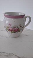 Antik rózsás porcelán nagy csupor