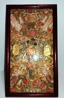 Vintage nagyon szép KOLLÁZS  - minőségi szivarcímkék sokaságából - EGYEDI DARAB - a képek szerint