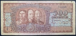 Románia 500 Lei 1949 P-86 VF bankjegy