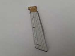 Jelzett szép markolatos réztüskés zsebkés