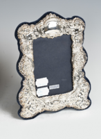 Ezüst neobarokk angol képkeret (25-0269)