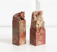 Faragott kínai pecsétnyomók párban