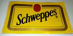 Retro SCHWEPPES hűtőgép matrica szép állapotban 21 x 12 cm a képek szerint
