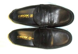 Geox Respira Mokaszin 'Damon' fekete kitűnő férfi bőrcipő 44-es.