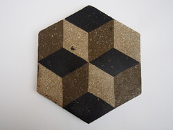 Régi cementlap - edényalátét