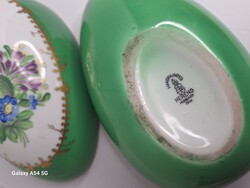 RITKA Herendi nagy16 cm hosszú porcelán tojás 1940 háborús évben készült