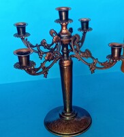 5 ágú réz gyertyatartó , képcsarokos