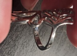 4,17 grammos látványos szép nagy ezüst gyűrű