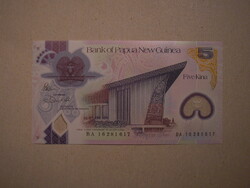 Pápua Új Guinea - 5 Kina 2016 UNC polymer
