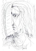 Ismeretlen alkotó 30 x 21 cm toll, papír