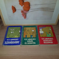 D. H. Lawrence Szivárvány+Szülők ​és szeretők+Szerelmes Asszonyok 3 rész-könyv