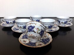 Zsolnay porcelán Marie Antoinette kávéskészlet