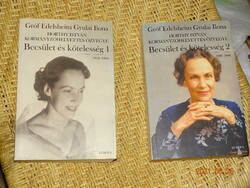 GRÓF EDELSHEIM GYULAI ILONA (HORTHY I.KORMÁNYZÓHELYETTES ÖZVEGYE) :BECSÜLET ÉS KÖTELESSÉG 2X ALÁÍRT!