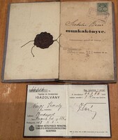 Munkakönyv + tagsági igazolvány