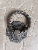 Középkori láda fül Kapu Ajtókopogtató kovácsoltvas Pince borozó ajtó kopogtató dísz kilincs