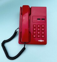 RETRO PIROS TELEFON  nyomógombos TD-92 asztali telefon Mechanikai Művek Hungary