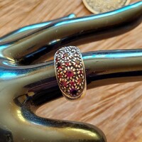 Csodás régi gránát köves ezüst gyűrű