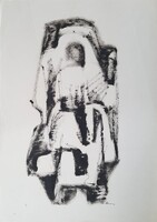 Rónai jelzéssel 60 x 43 cm tus, papír