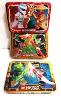 LEGO® Ninjago SZEREPJÁTÉK VEGYES játék csomag fémdobozok kártyák aranykártyák EGYBE képek szerint