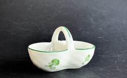 Herendi vitrin antik mini kosárka sótartó számozott