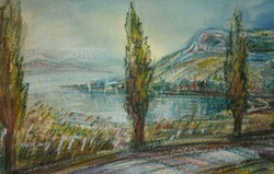 (K) Erdős László (1921-1999) : Balaton / Tihany