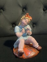 H. Rahmer ceramic, 'Love or not love, from the pure heart...'