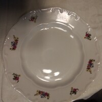 Zsolnay  6 db virág csokros lapos tányér