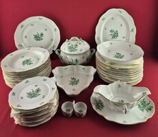 Herendi tulipán mintás 12 személyes étkészlet