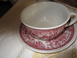 Villeroy Boch fasan mintás pink csésze és tányér