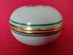 AUGARTEN VIENNA  porcelán Maria Theresia green rose bonbonier