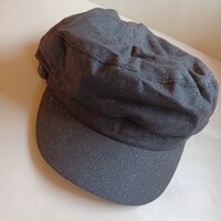 Siltes sapka- lány, női- sötétszürke, enyhén csillogós