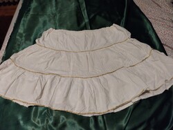 RETRÓ gold-threaded little girl or teen skirt