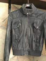 Retro bőrdzseki ( S ) - Philip Russel , megkímélt állapotú, nappabőr