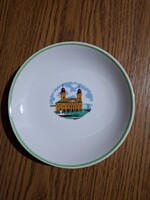 Hollóházi porcelán emlék falitányér. Debrecen. 15 cm. Hibátlan. Jelzett