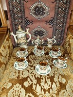 Capodimonte porcelán kávés készlet