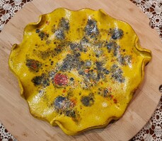 Kézműves kerámiatál - nagyméretű, dekoratív