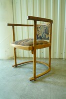 Antik szecessziós Josef Hoffmann Fledermaus karosszék szék fotel Thonet J&J Kohn kárpitozott