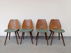 Retro szék formatervezett hajlított fa bútor 4 darab 608 5699