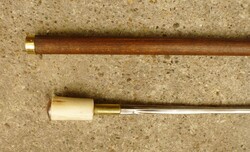 Szovjet CCCP jelvényes markolatú tőrösbot, sétabot, túrabot kihúzható pengés.