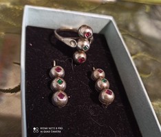 Gyönyörű antik ezüst szett