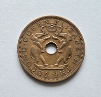 Rhodesia and Nyasaland One Penny 1963.