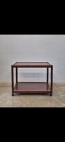 Mid Century Vintage Rolling Wood Table, Trolley