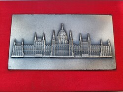 Budapesti Országház – nehéz fém dombormű díszdobozban (1979)