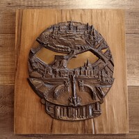 Olcsai Kiss Zoltán bronz falidísz Budapest