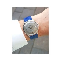 Technos steel cased, Swiss, vintage automatic watch - tiktakwatch with service card and warranty