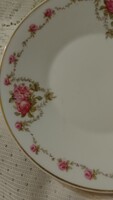 Hūttl Tivadar porcelán rózsás tányér