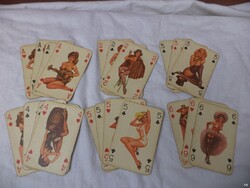 Erotikus, csajos retro römi kártyapakli (6079)