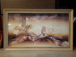 Markó Erzsébet (1947-2025) festmény, olaj, farost, 50x90 cm+szép keret