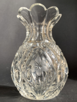 Kristály váza ananász formájú