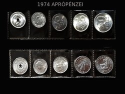 FILLÉRSOR - 1974-BŐL....UNC - VERDEFÉNYES